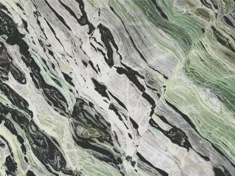 新中式轻奢冷翡翠 香格里拉翡翠绿大理石 绿色奢石 翠绿色大理