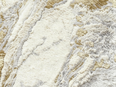 奶油白简约地毯 白色抽象地毯 诧寂风白色地毯 北欧风地毯