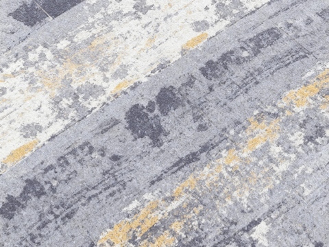 现代轻奢紫蓝色抽象纹理地毯  蓝色泼墨纹地毯 紫色系做旧地毯