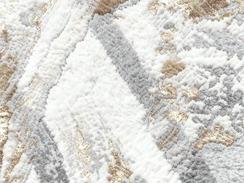 奶油白简约地毯 白色抽象地毯 诧寂风白色地毯 中式酒店地毯