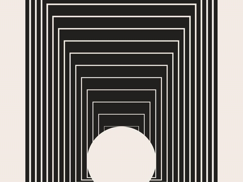 中古风现代复古挂画 简约挂画 艺术挂画 彩色挂画