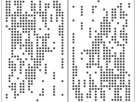 渐变图案冲孔板  洞洞板