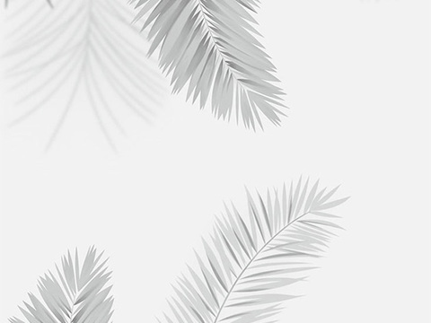 现代植物壁画壁纸