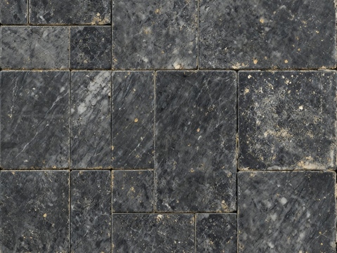 侘寂古堡砖 无缝 黑色做旧仿古砖 黑色复古砖 工业风做旧黑砖