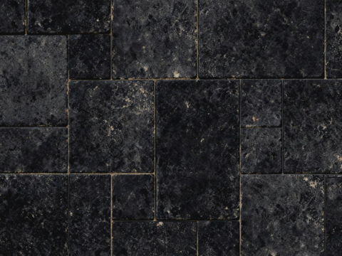 侘寂古堡砖 无缝 黑色做旧仿古砖 黑色复古砖 工业风做旧黑砖