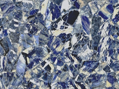 景泰蓝半宝石 蓝色大理石拼花 蓝宝石拼花奢石