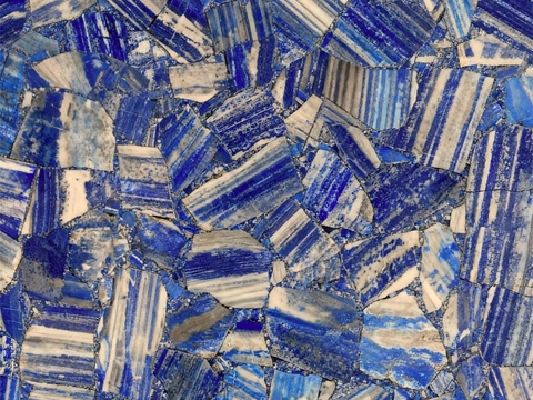 景泰蓝半宝石 蓝色大理石拼花 蓝宝石拼花奢石