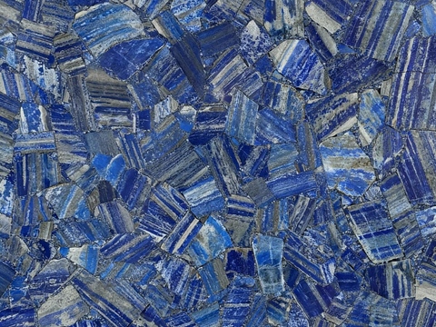 景泰蓝半宝石 蓝色大理石拼花 蓝宝石拼花奢石