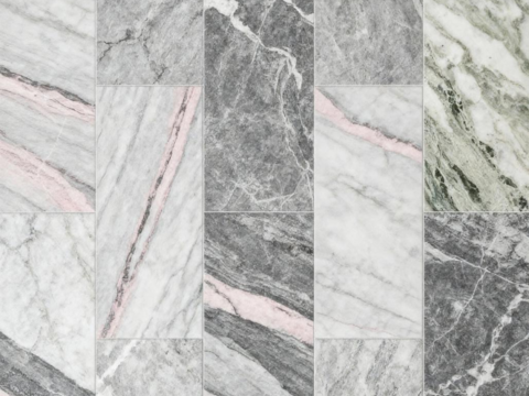 北欧风灰色奢石拼花 现代风石材拼花 爵士白灰石材拼花