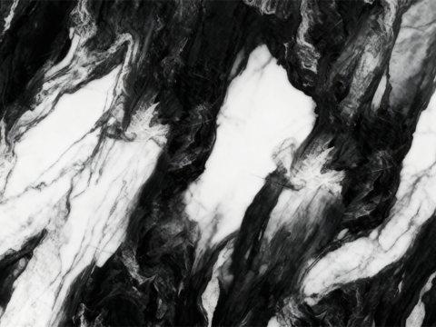 黑色大理石瓷砖岩板 黑白大理石 黑色山水大理石