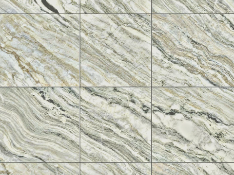 香格里拉翡翠大理石瓷砖  绿色木纹大理石拼花地面 奢石拼花