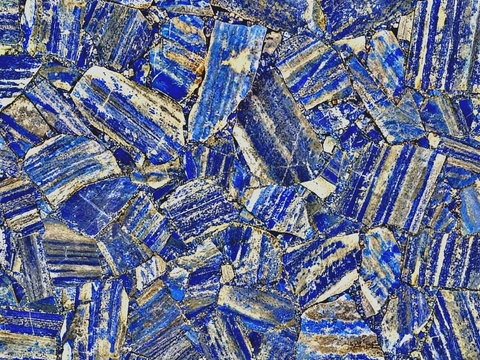 景泰蓝半宝石 蓝色大理石拼花 蓝宝石拼花奢石