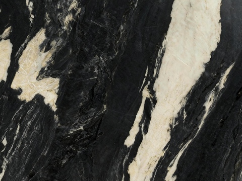 黑色大理石瓷砖岩板 黑白大理石 黑色山水大理石