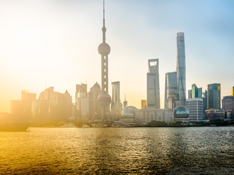 都市风情 海边城市风景 外景