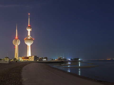 都市风情海边夜景 古建筑夜景 外景