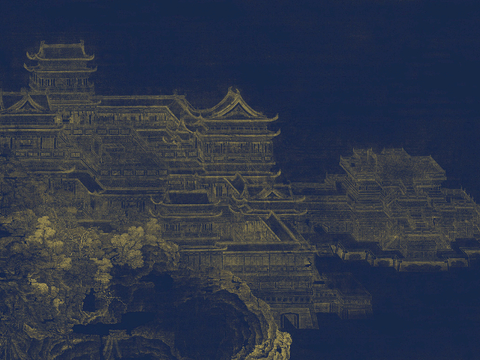  新中式立体壁画 背景墙壁画 山水壁画 墙画 壁纸 墙纸 墙布 