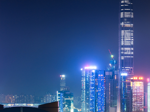 都市风情 城市建筑夜景 外景