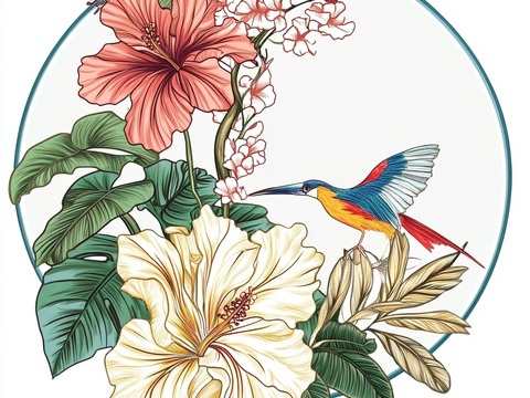  高清中式装饰画 