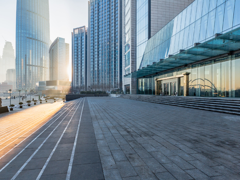 都市风情  广场建筑风景 外景