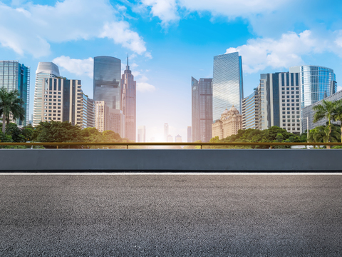 都市风情  城市公路建筑风景 外景