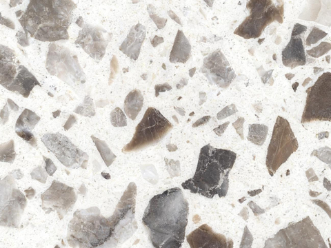 棕色颗粒水磨石 白色水磨石 浅色系水磨石 棕色系水磨石