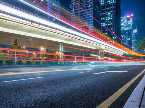 都市风情  城市公路建筑风景 外景