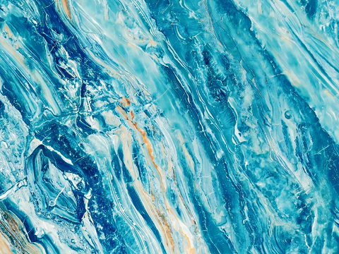 蓝绿色大理石奢石