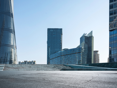 都市风情  城市广场建筑风景 外景