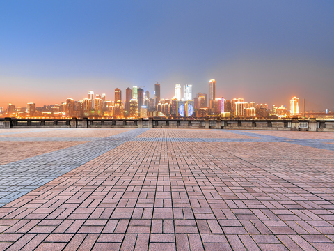 都市风情  城市广场建筑风景 外景
