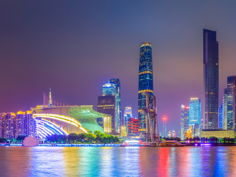 都市风情 海边城市夜景 外景