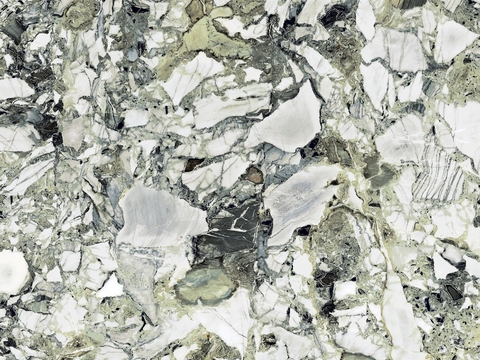 冷翡翠白色大理石岩板