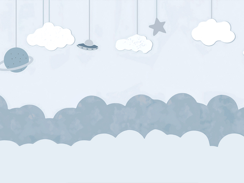 现代儿童房壁纸 壁画 墙纸 卡通壁纸 壁画 墙画 壁布 墙布