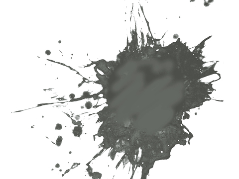  飞溅墨迹 水迹 泼墨 污迹 污渍 墨水涂鸦 抽象艺术画 