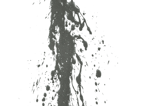  飞溅墨迹 水迹 泼墨 污迹 污渍 墨水涂鸦 抽象艺术画 