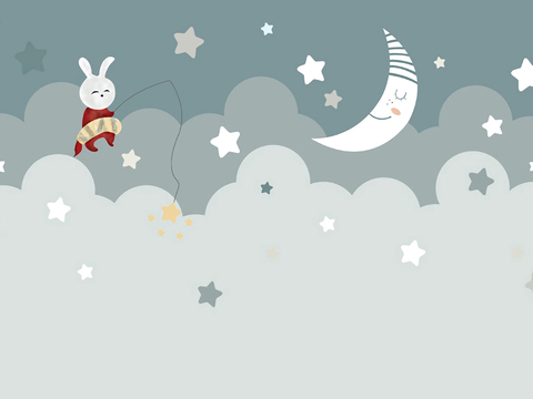 现代儿童房壁纸 壁画 墙纸 卡通壁纸 壁画 墙画 壁布 墙布