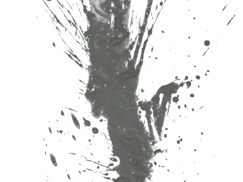  飞溅墨迹 水迹 泼墨 污迹 污渍 墨水涂鸦 抽象艺术画 