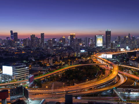 城市夜景 建筑风景 夜景 外景、