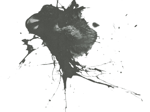  飞溅墨迹 水迹 泼墨 污迹 污渍 墨水涂鸦 抽象艺术画 
