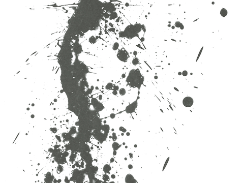  飞溅墨迹 水迹 泼墨 污迹 污渍 墨水涂鸦 抽象艺术画 