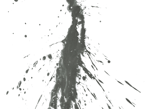  飞溅墨迹 水迹 泼墨 污迹 污渍 墨水涂鸦 抽象艺术画 