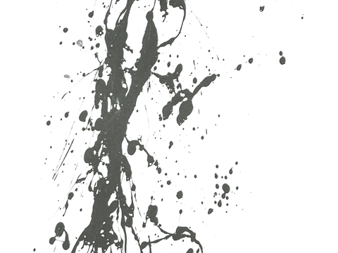  飞溅墨迹 水迹 泼墨 污迹 污渍 墨水涂鸦 抽象艺术画 