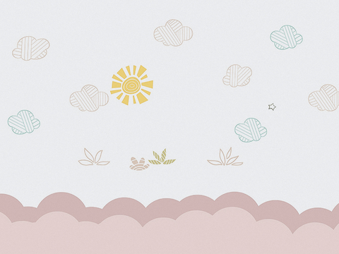 现代儿童房壁纸 壁画 墙纸 卡通壁纸 壁画 墙画 壁布 墙布