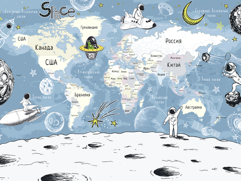 现代儿童房壁纸 壁画 墙纸 卡通壁纸 壁画 墙画 壁布 墙布