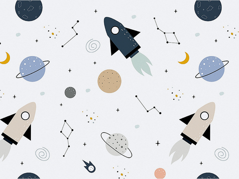 现代儿童房壁纸 壁画 墙纸 卡通壁纸 壁画 墙画 壁布 墙布