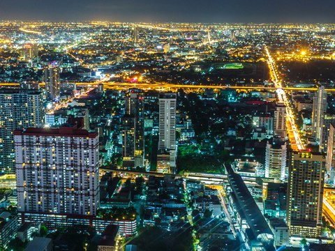 建筑风景 夜景 外景、城市夜景