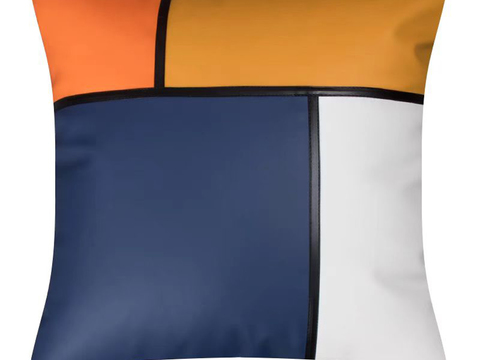 现代抱枕 枕头 印花抱枕 拼接抱枕