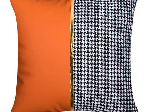 现代抱枕 枕头 印花抱枕 拼接抱枕