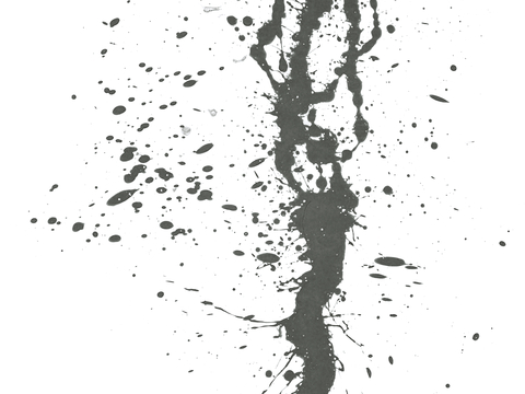  飞溅墨迹 水迹 泼墨 污迹 污渍 墨水涂鸦 抽象艺术画 