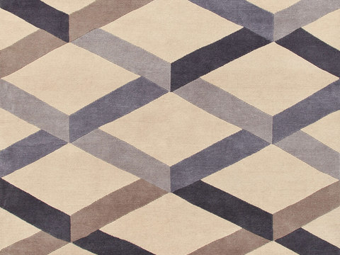 现代几何地毯  简约地毯 地毯 块毯 毛毯