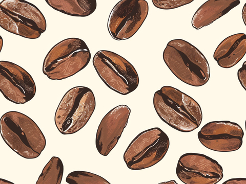 咖啡壁纸 花纹壁纸 卡通壁纸 壁纸